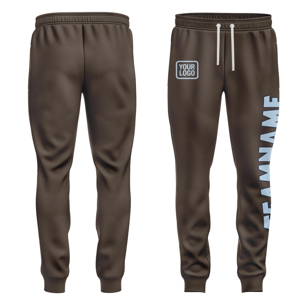 Custom Brown Light Blue Pants