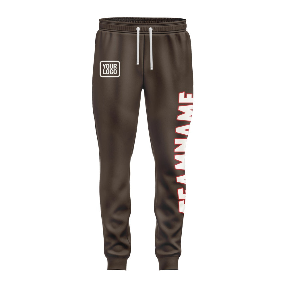 Custom Brown White Pants