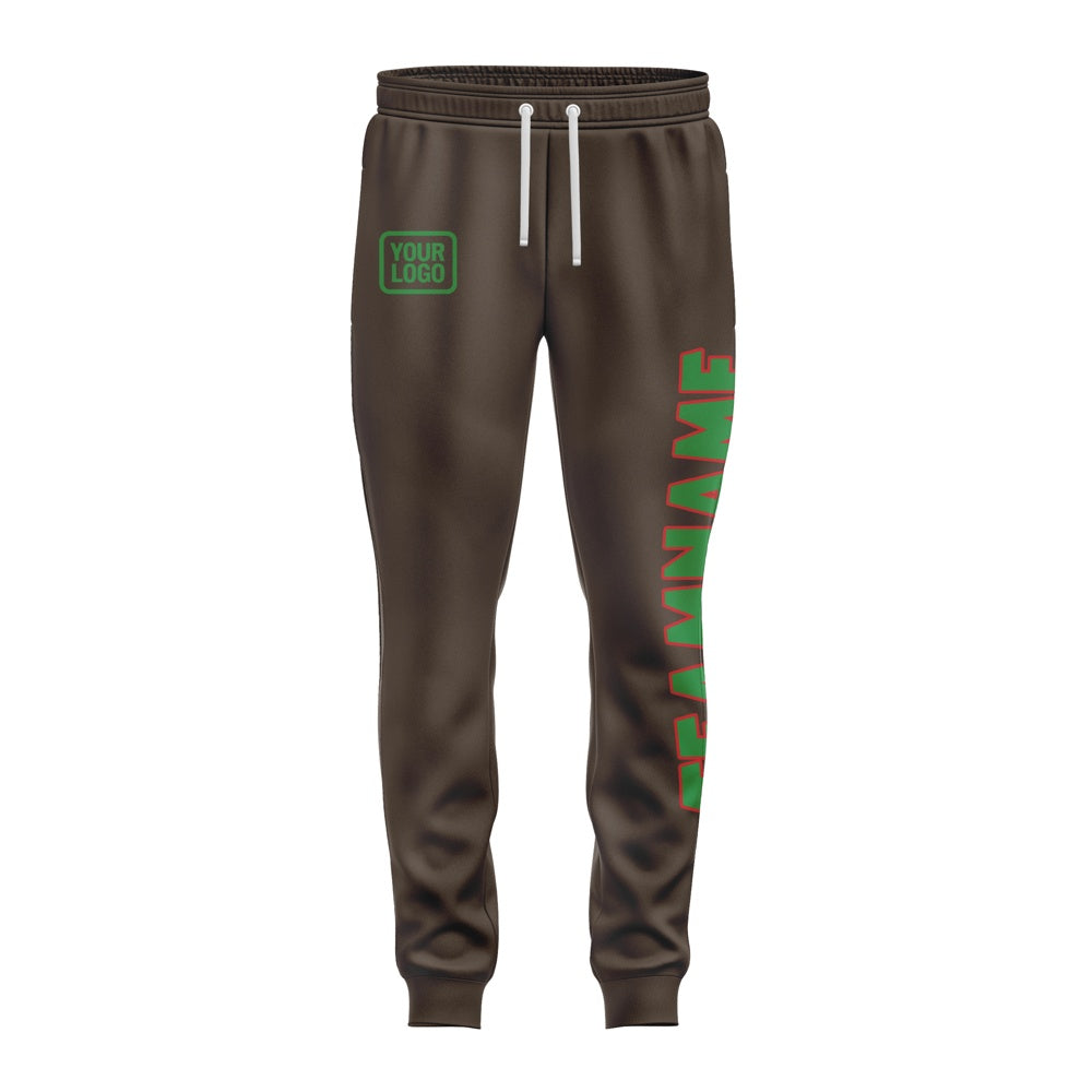 Custom Brown Emerald Green Pants