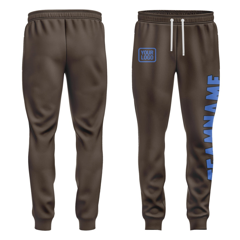Custom Brown Sky Blue Pants