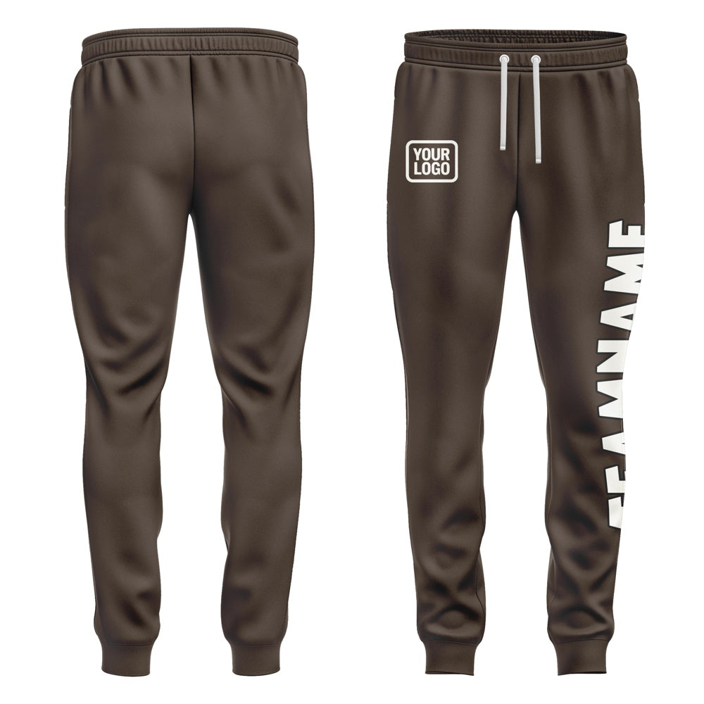 Custom Brown White Pants