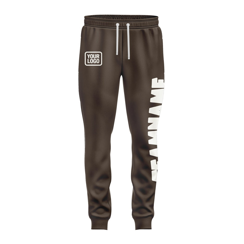 Custom Brown White Pants