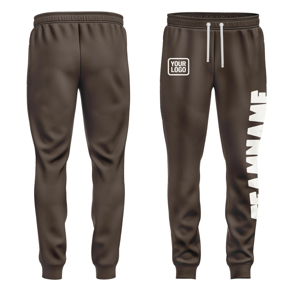 Custom Brown White Pants