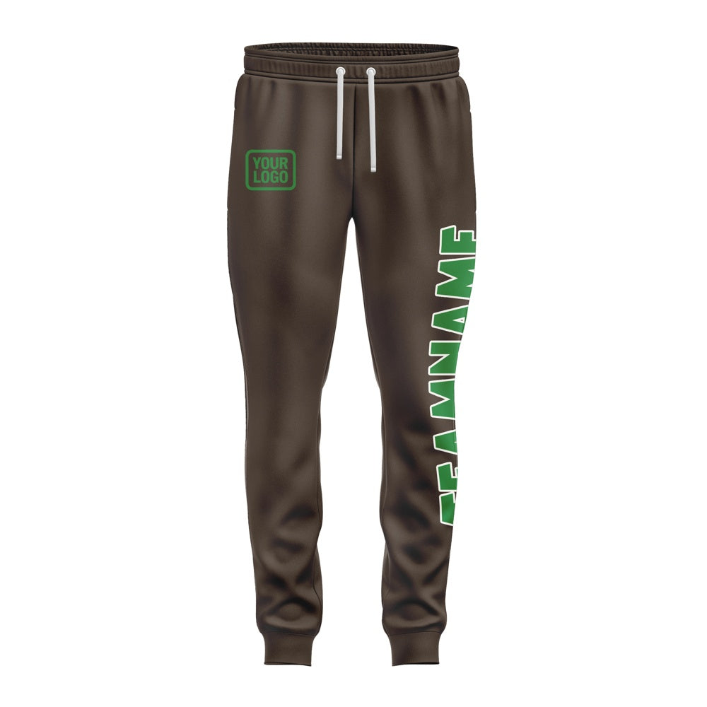 Custom Brown Emerald Green Pants