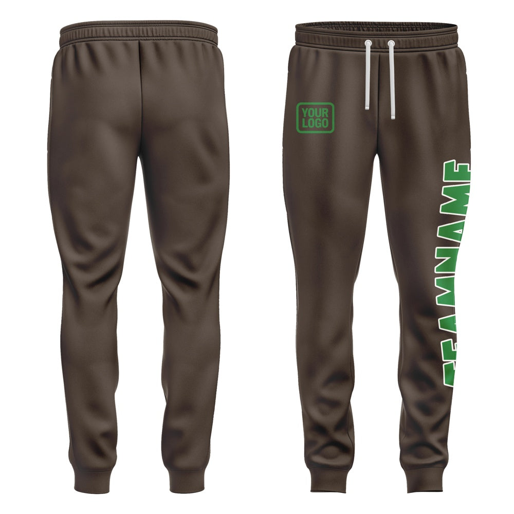 Custom Brown Emerald Green Pants