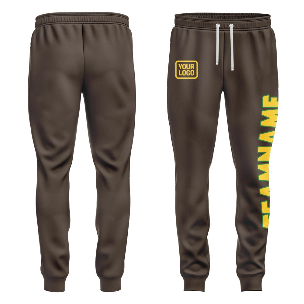 Custom Brown Gold Pants