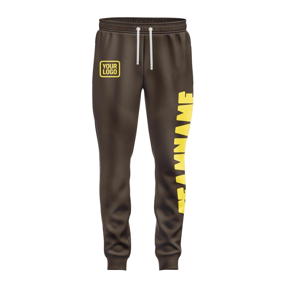 Custom Brown Light Yellow Pants