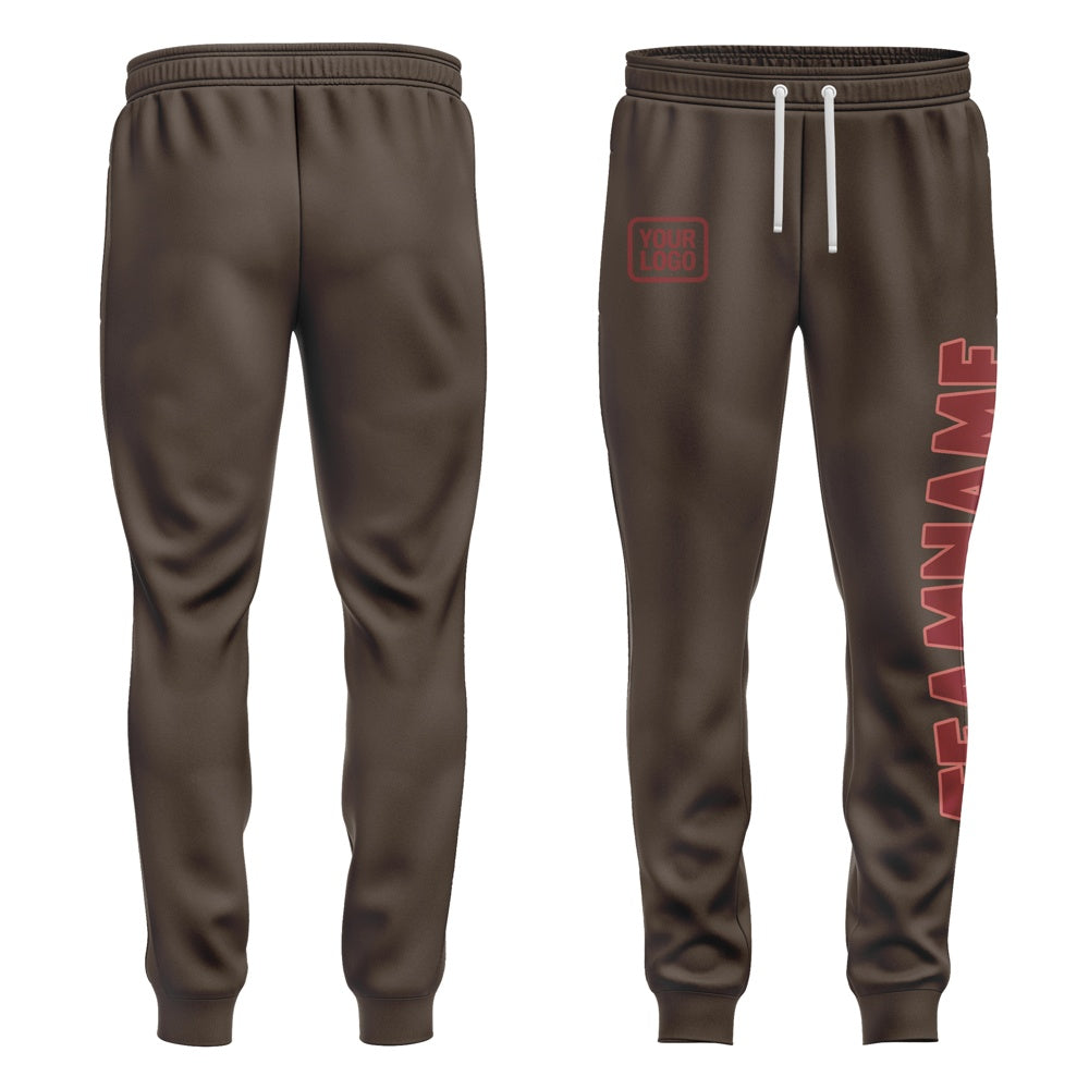 Custom Brown Crimson Red Pants