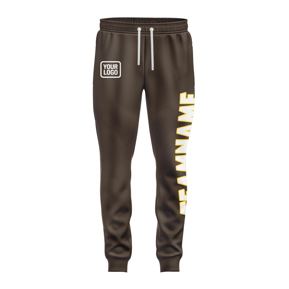 Custom Brown White Pants