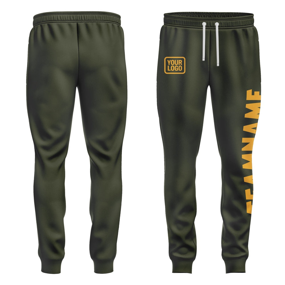 Custom Olive Yellow Pants