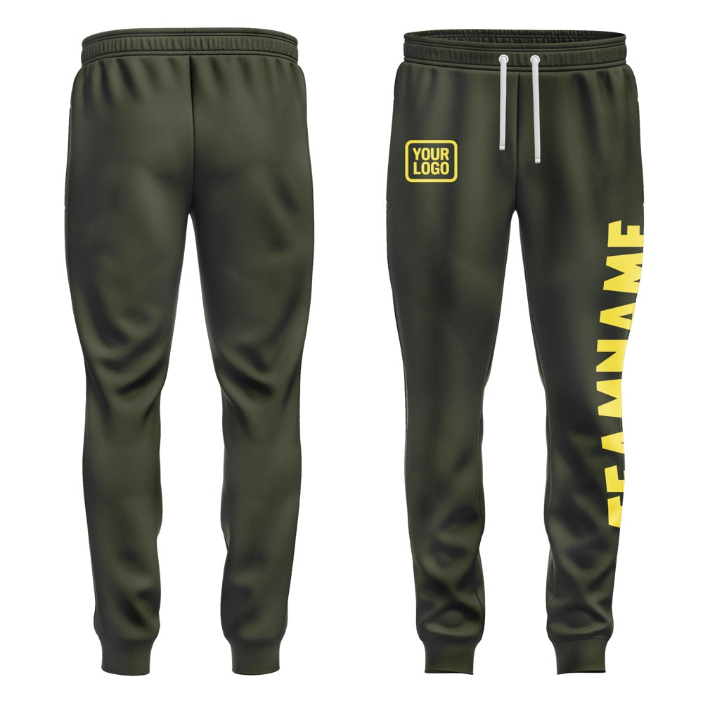 Custom Olive Light Yellow Pants