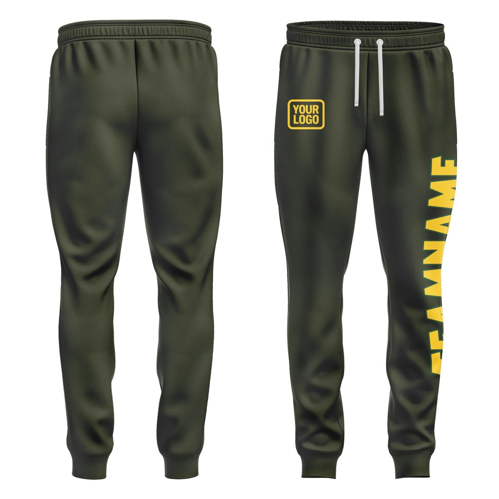 Custom Olive Gold Pants