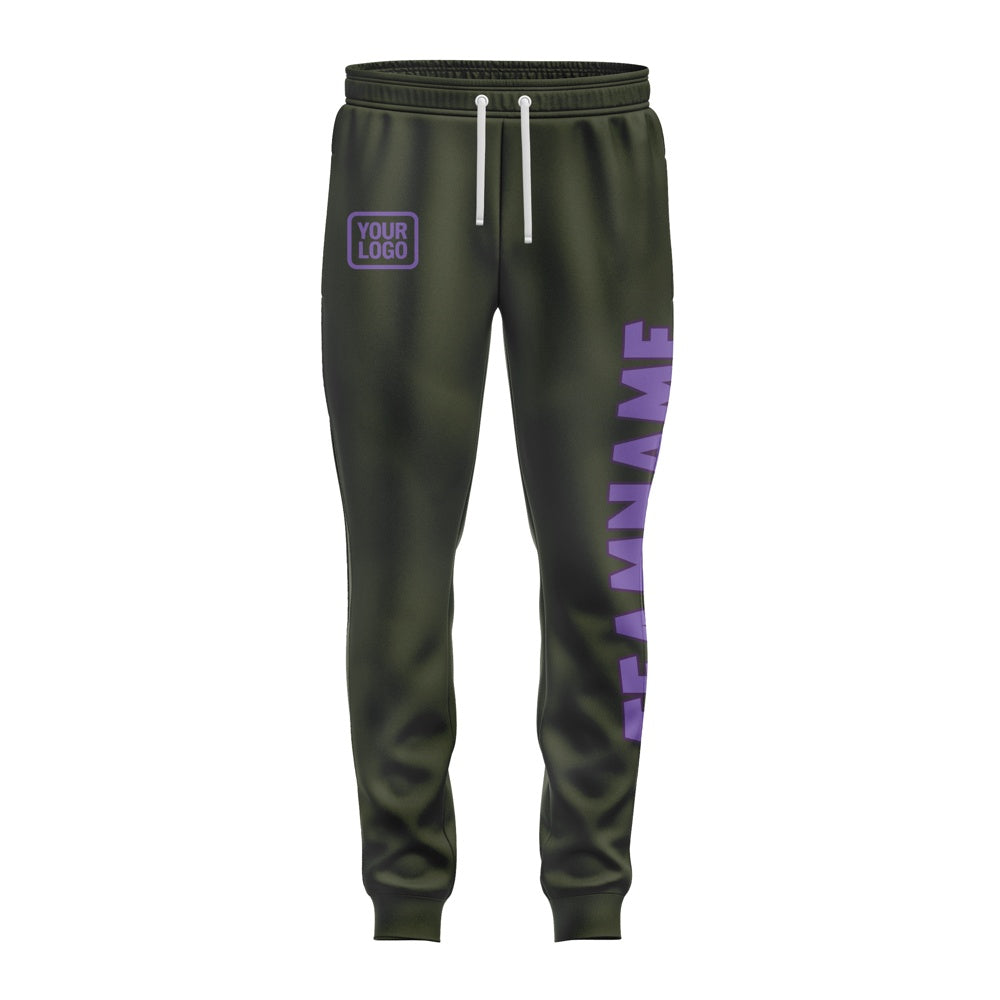 Custom Olive Light Purple Pants