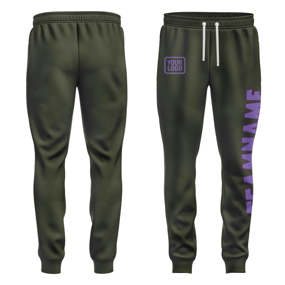Custom Olive Light Purple Pants