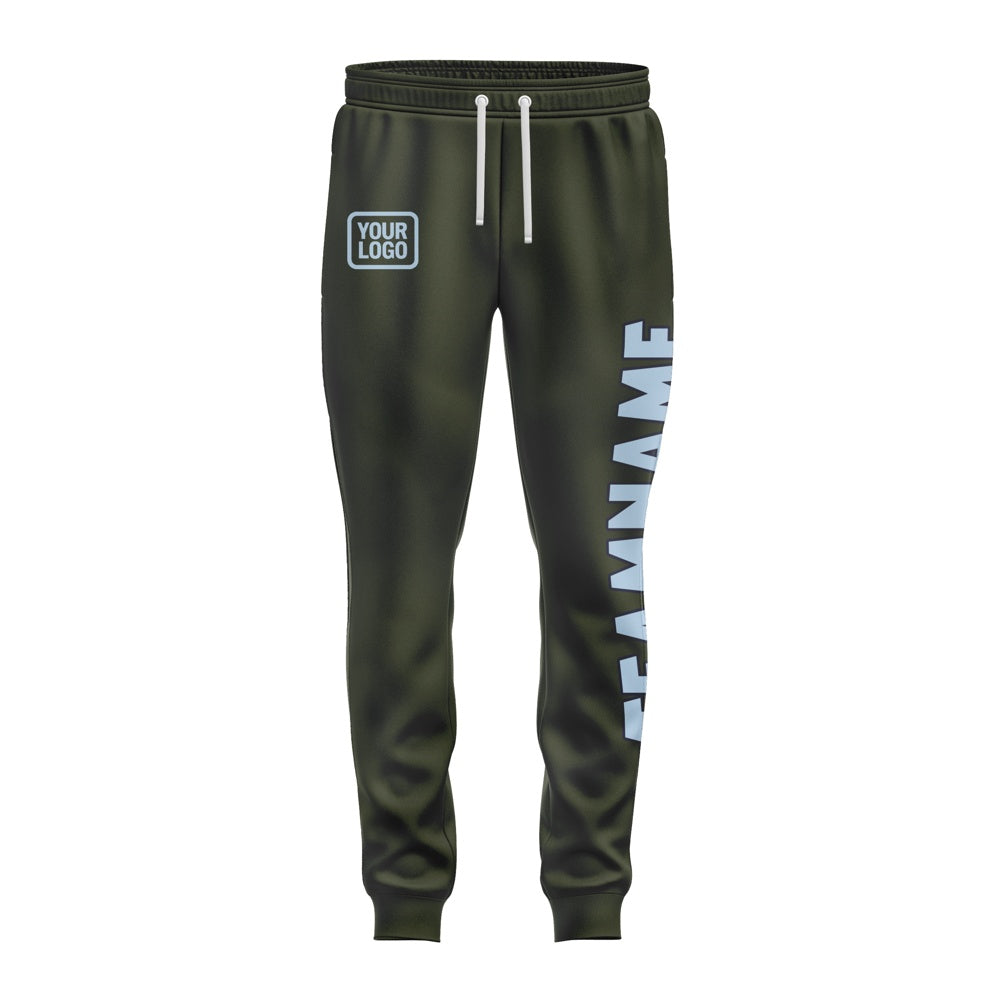Custom Olive Light Blue Pants