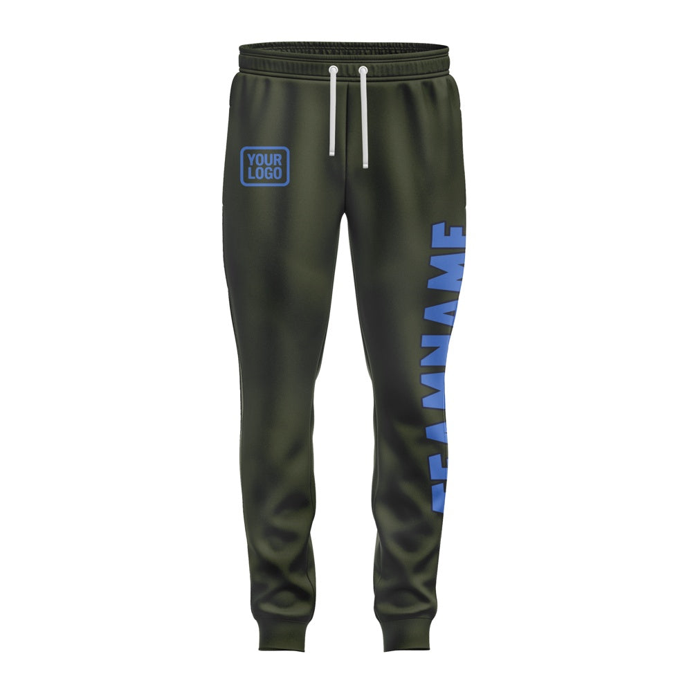 Custom Olive Sky Blue Pants