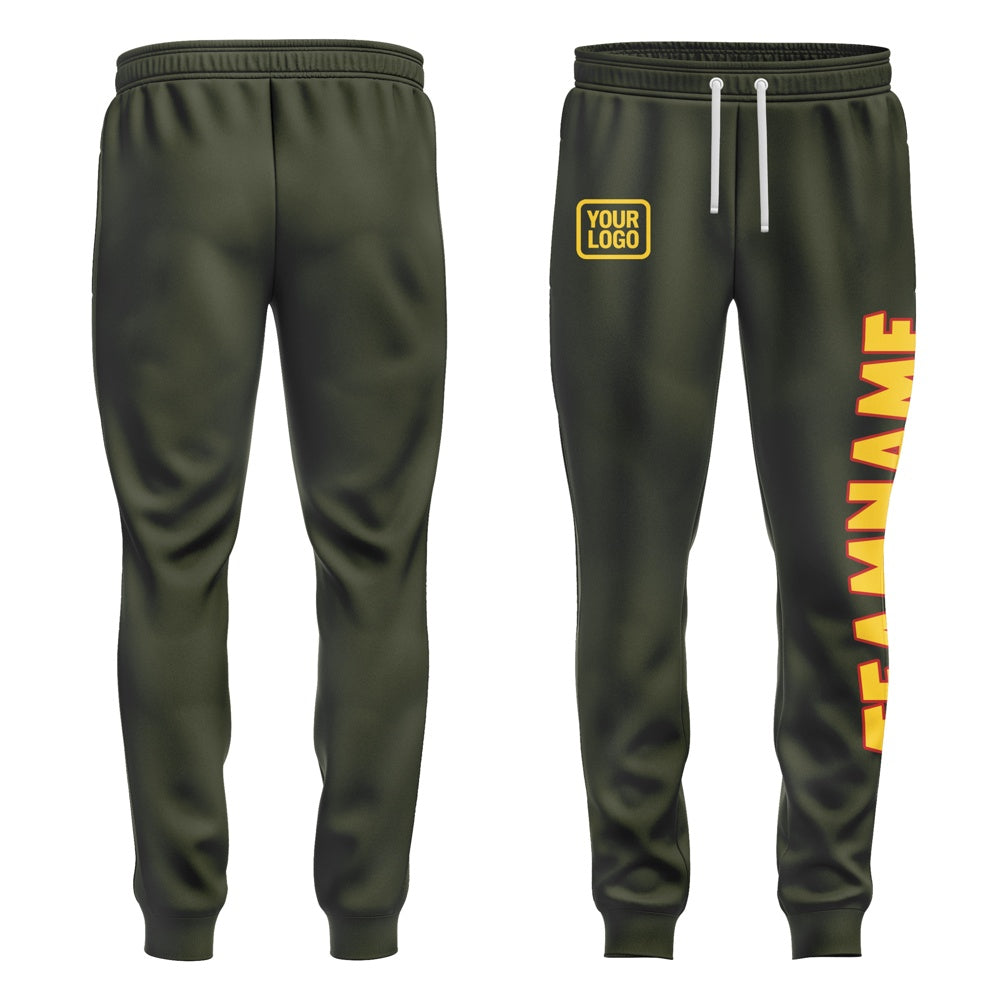Custom Olive Gold Pants