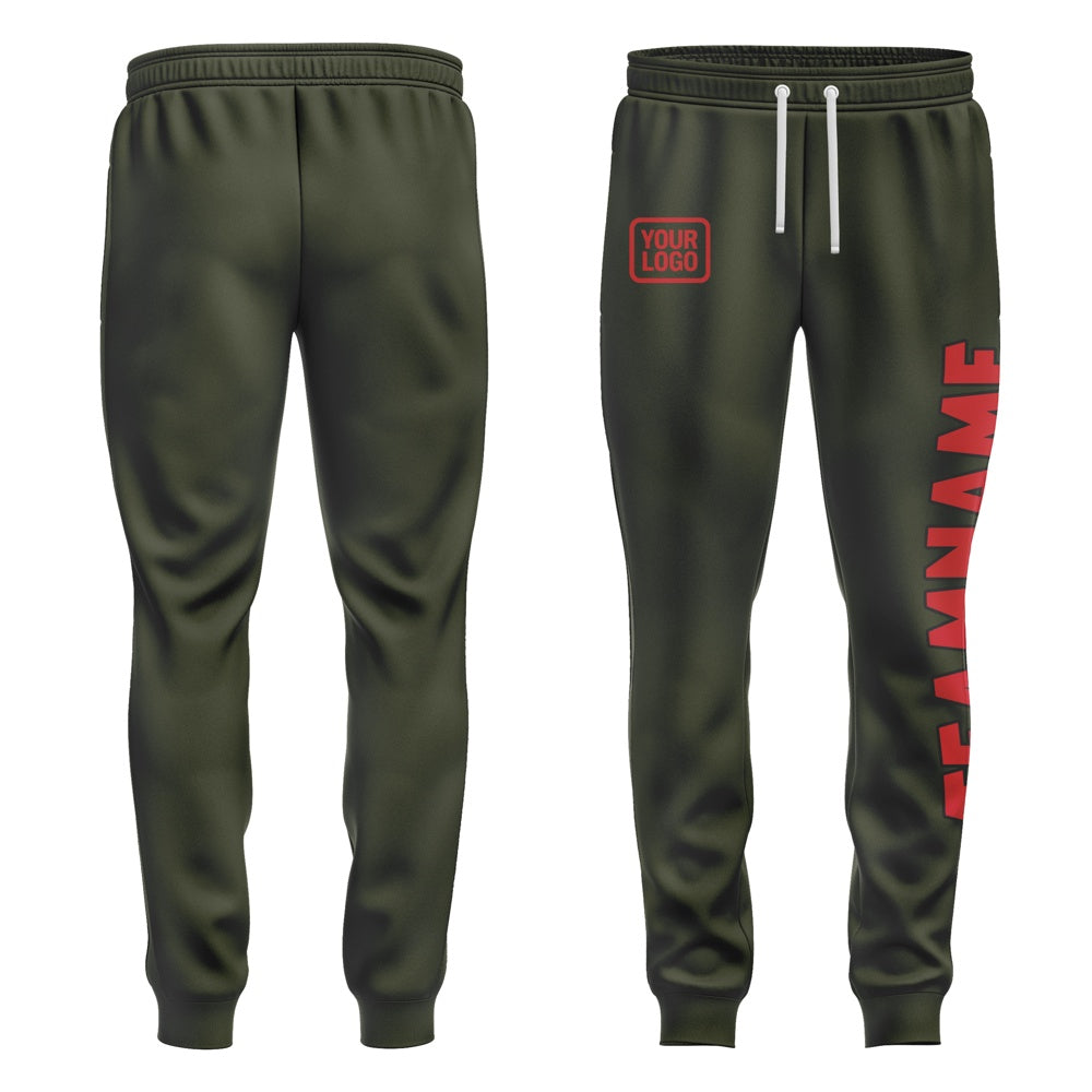 Custom Olive Red Pants