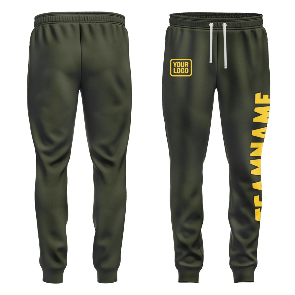 Custom Olive Gold Pants