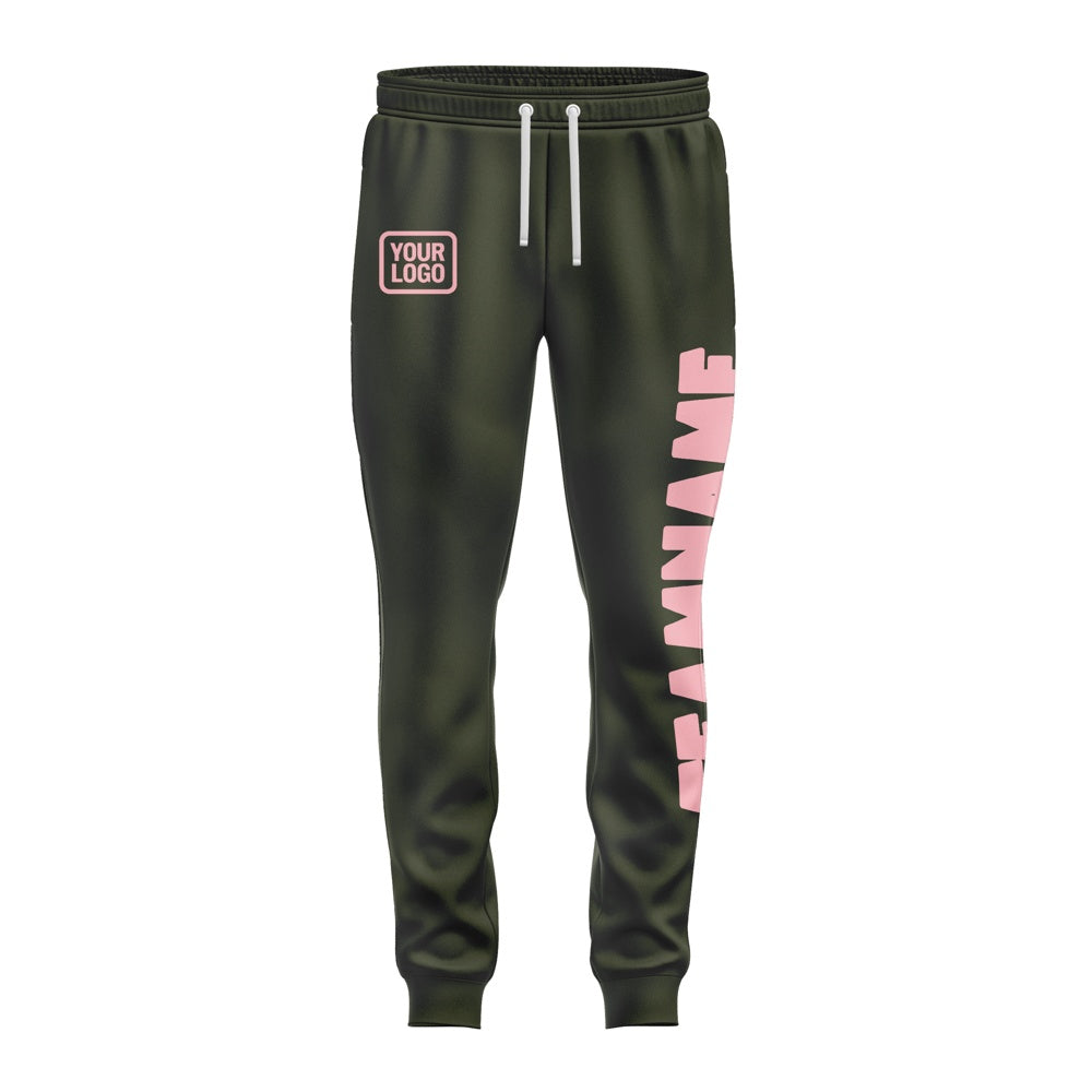 Custom Olive Light Pink Pants