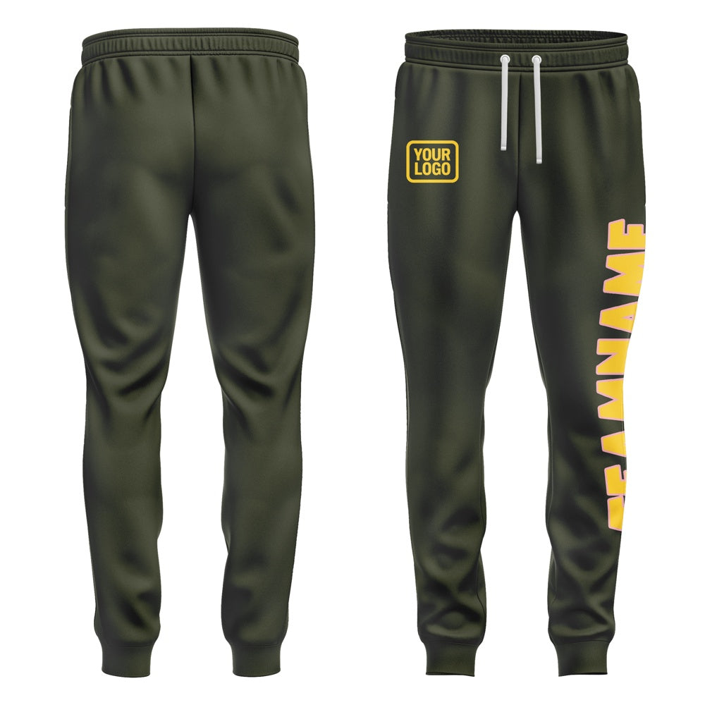 Custom Olive Gold Pants