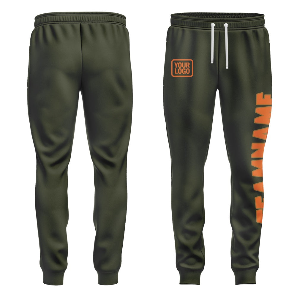 Custom Olive Orange Pants