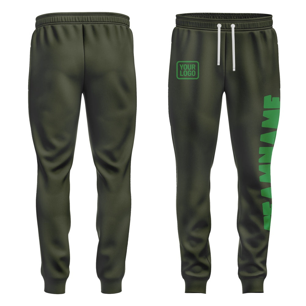 Custom Olive Emerald Green Pants