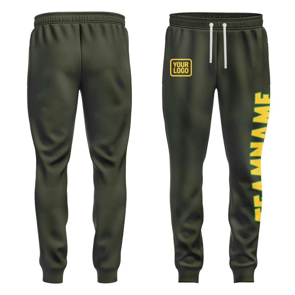 Custom Olive Gold Pants