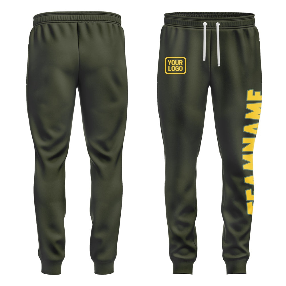 Custom Olive Gold Pants