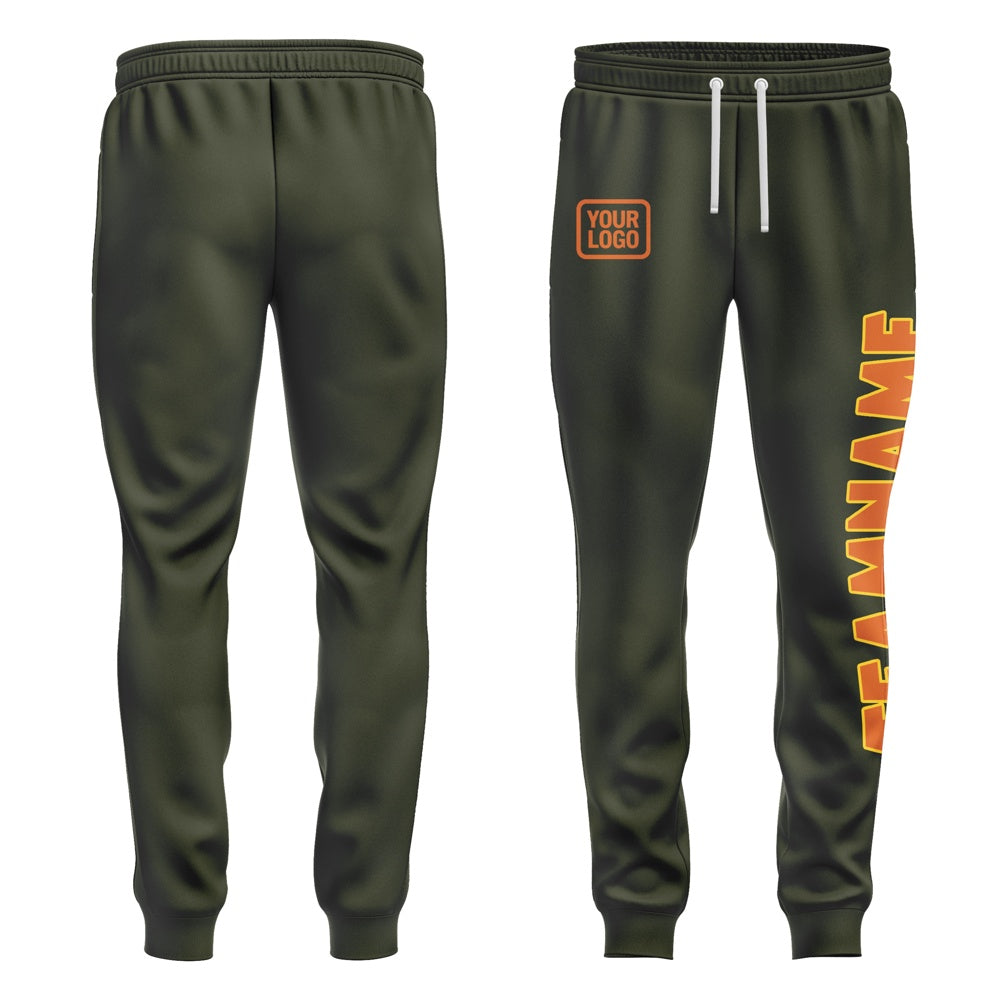 Custom Olive Orange Pants