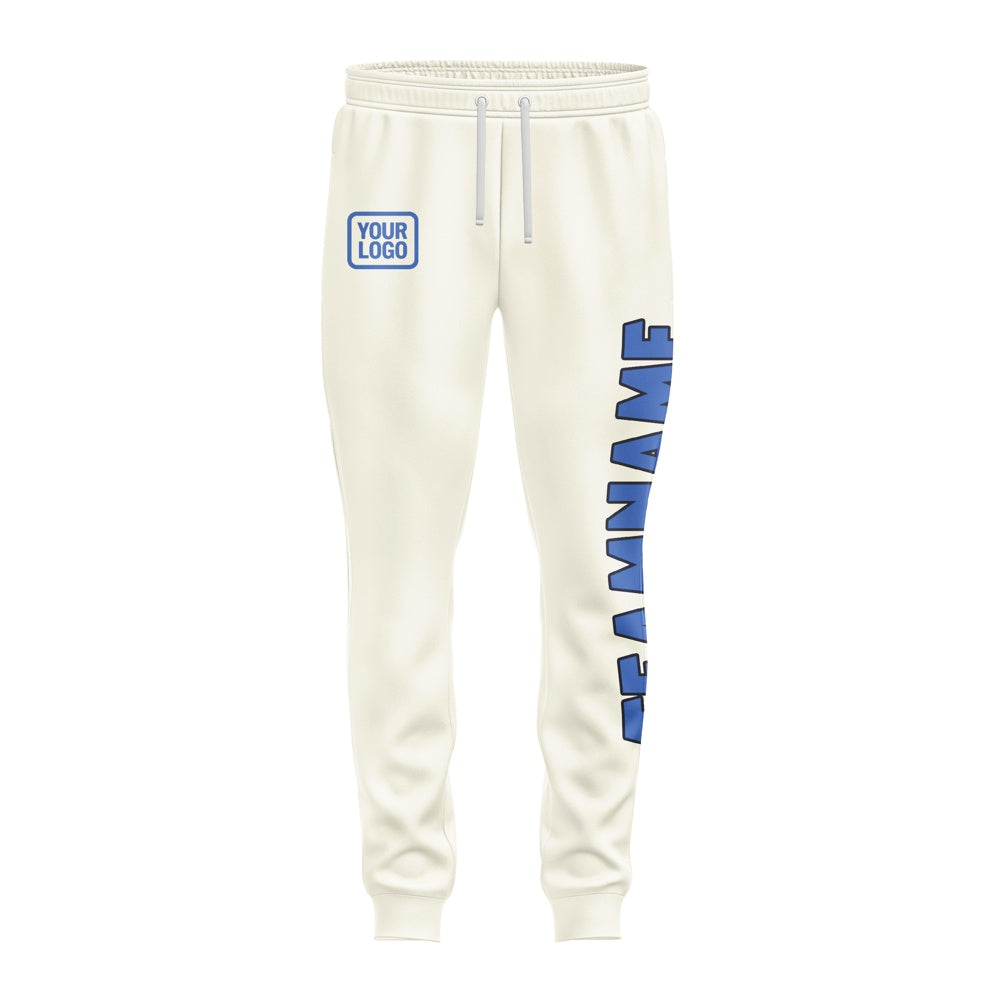 Custom Cream Sky Blue Pants