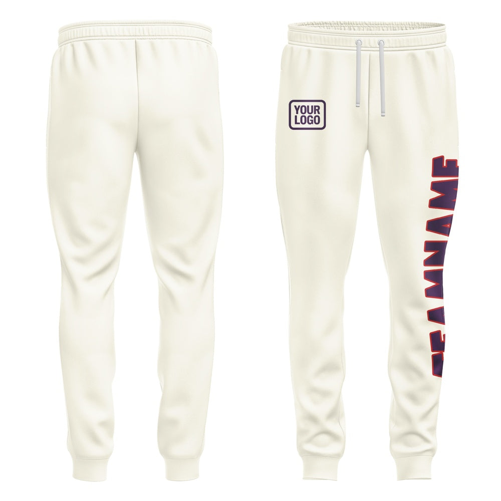 Custom Cream Purple Pants