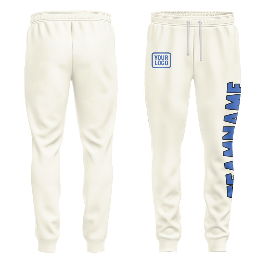 Custom Cream Sky Blue Pants