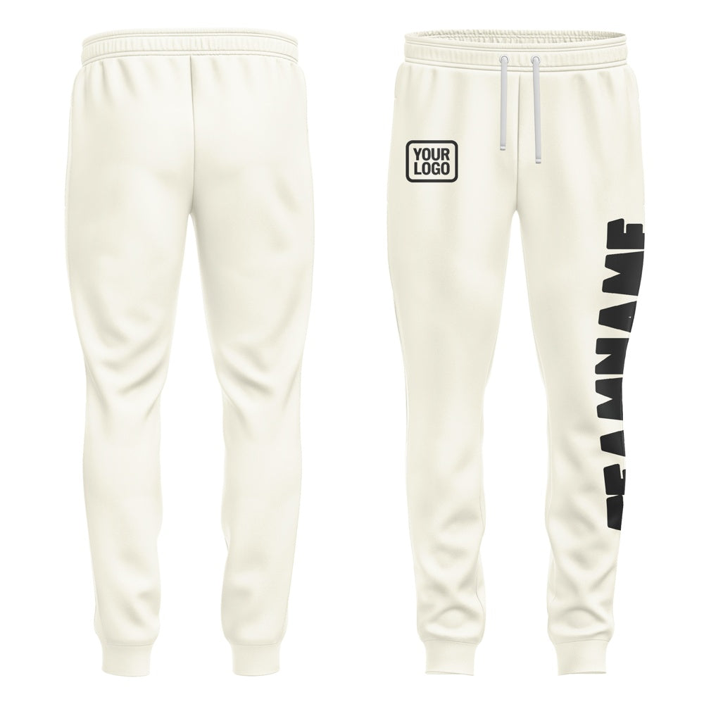 Custom Cream Black Pants