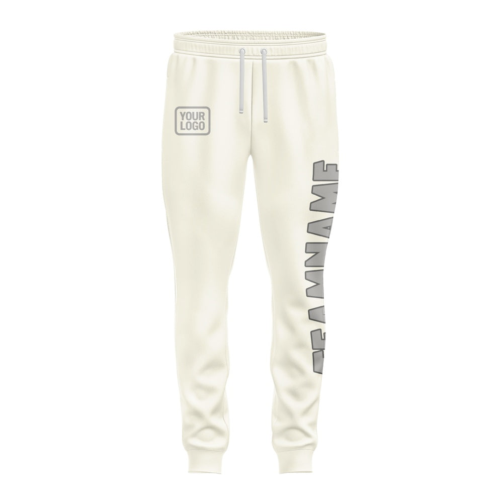 Custom Cream Gray Pants