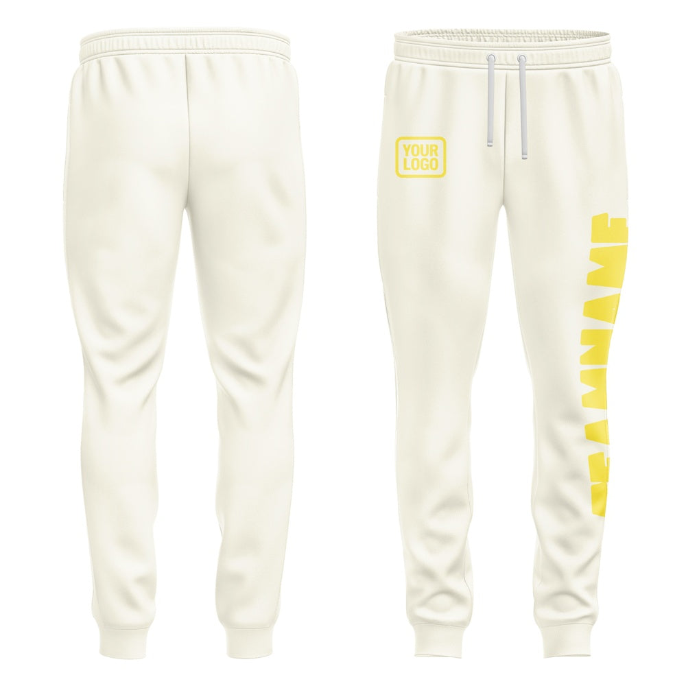 Custom Cream Light Yellow Pants