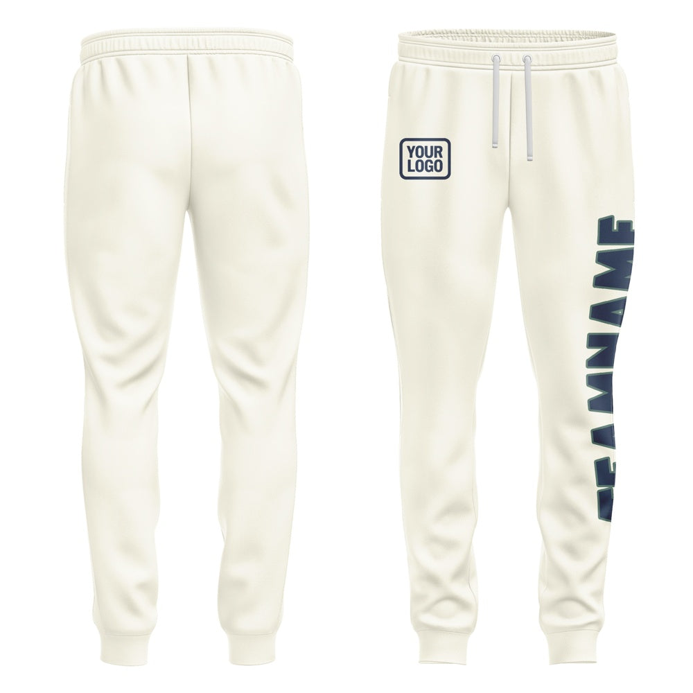 Custom Cream Blue Pants