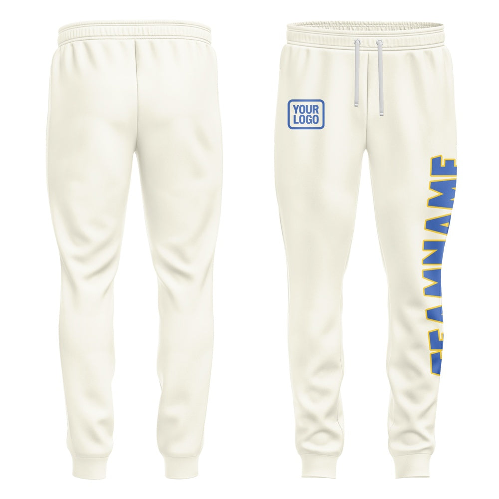 Custom Cream Sky Blue Pants