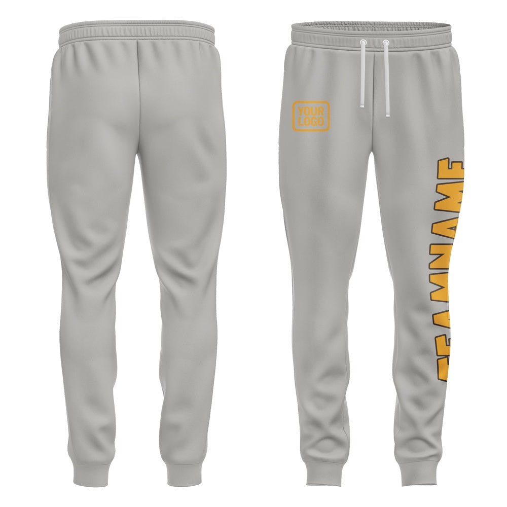 Custom Gray Yellow Pants