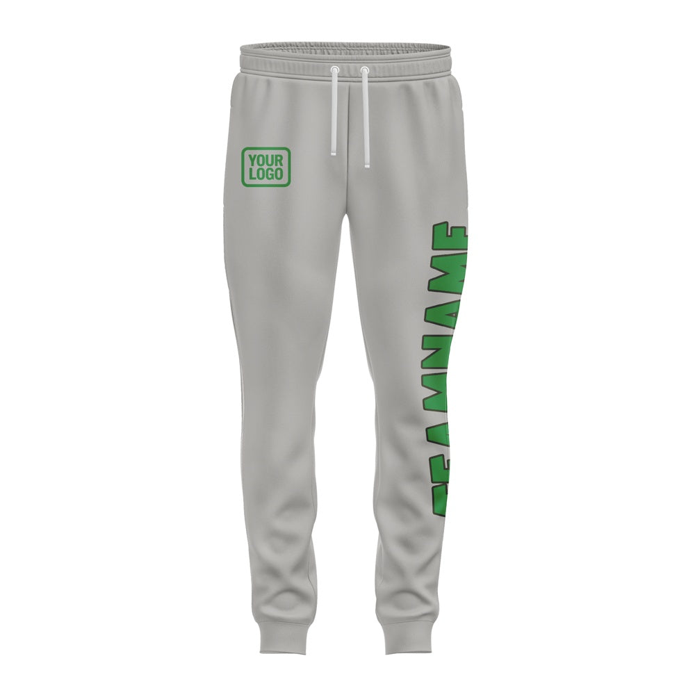 Custom Gray Emerald Green Pants