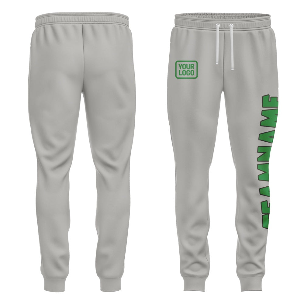 Custom Gray Emerald Green Pants