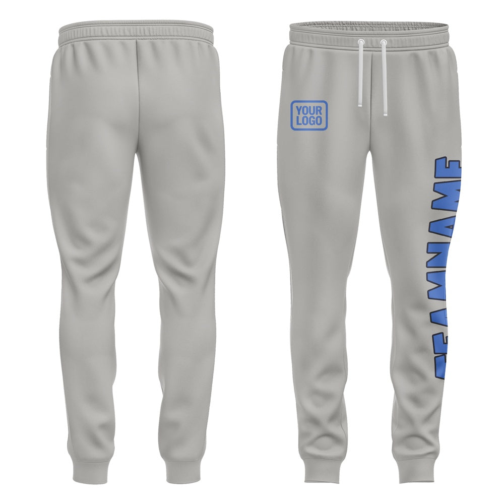 Custom Gray Sky Blue Pants