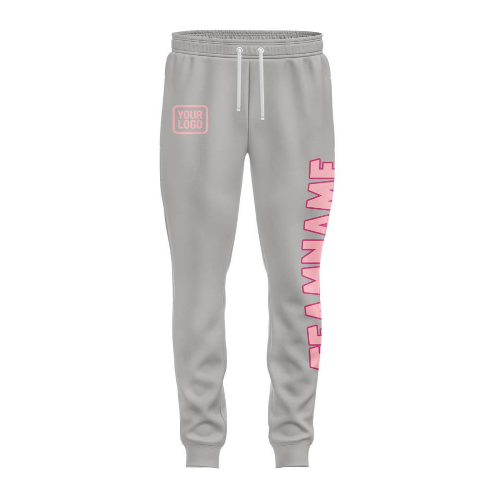 Custom Gray Light Pink Pants