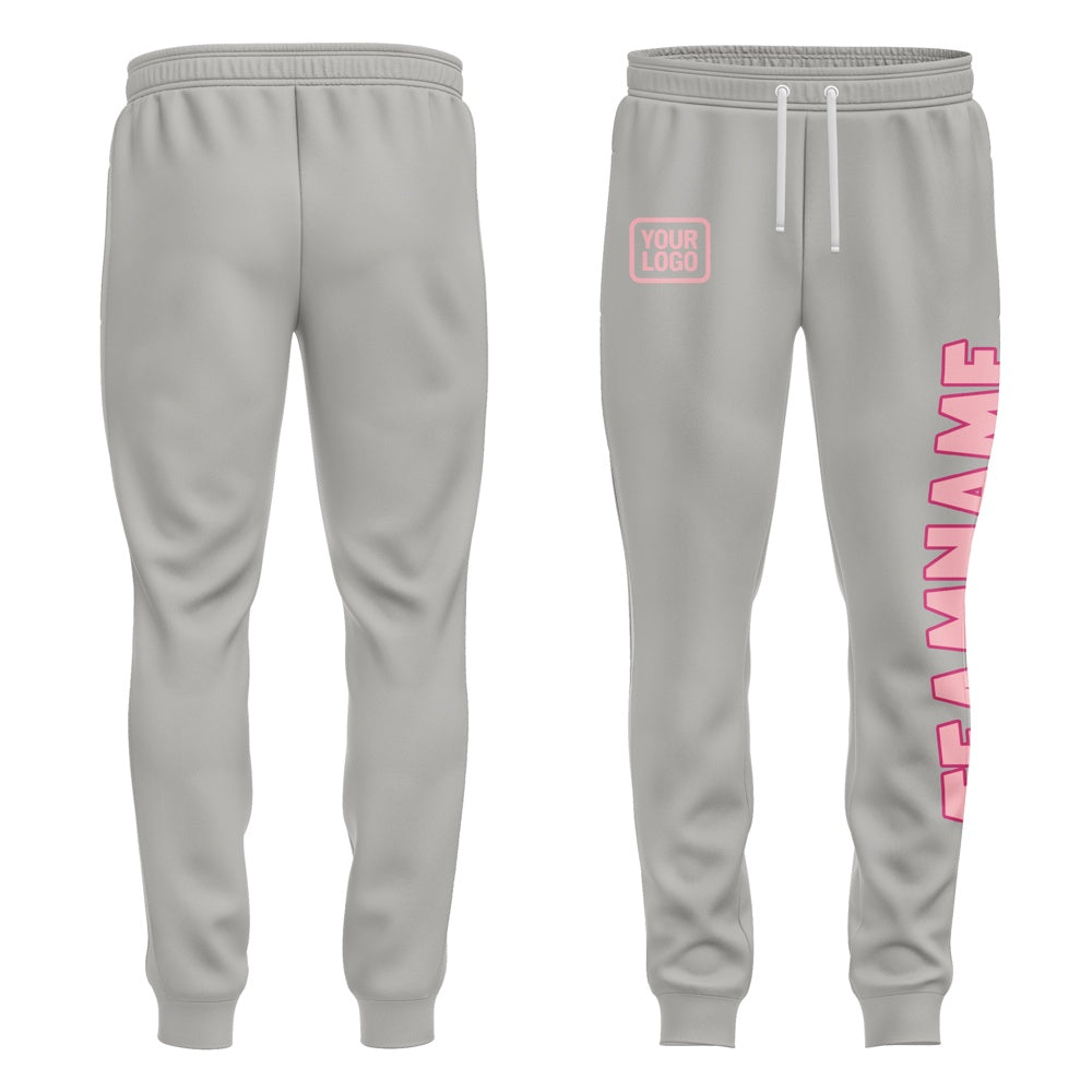 Custom Gray Light Pink Pants
