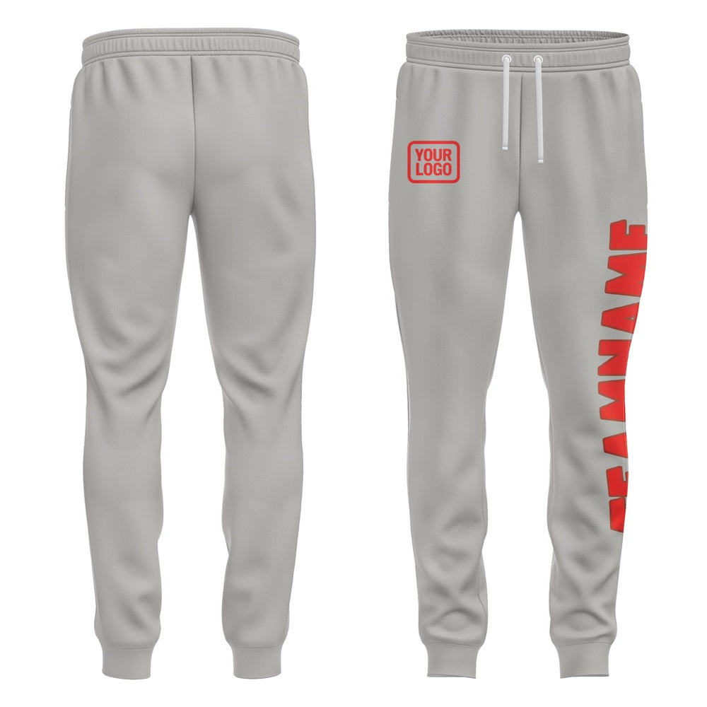 Custom Gray Orange Red Pants