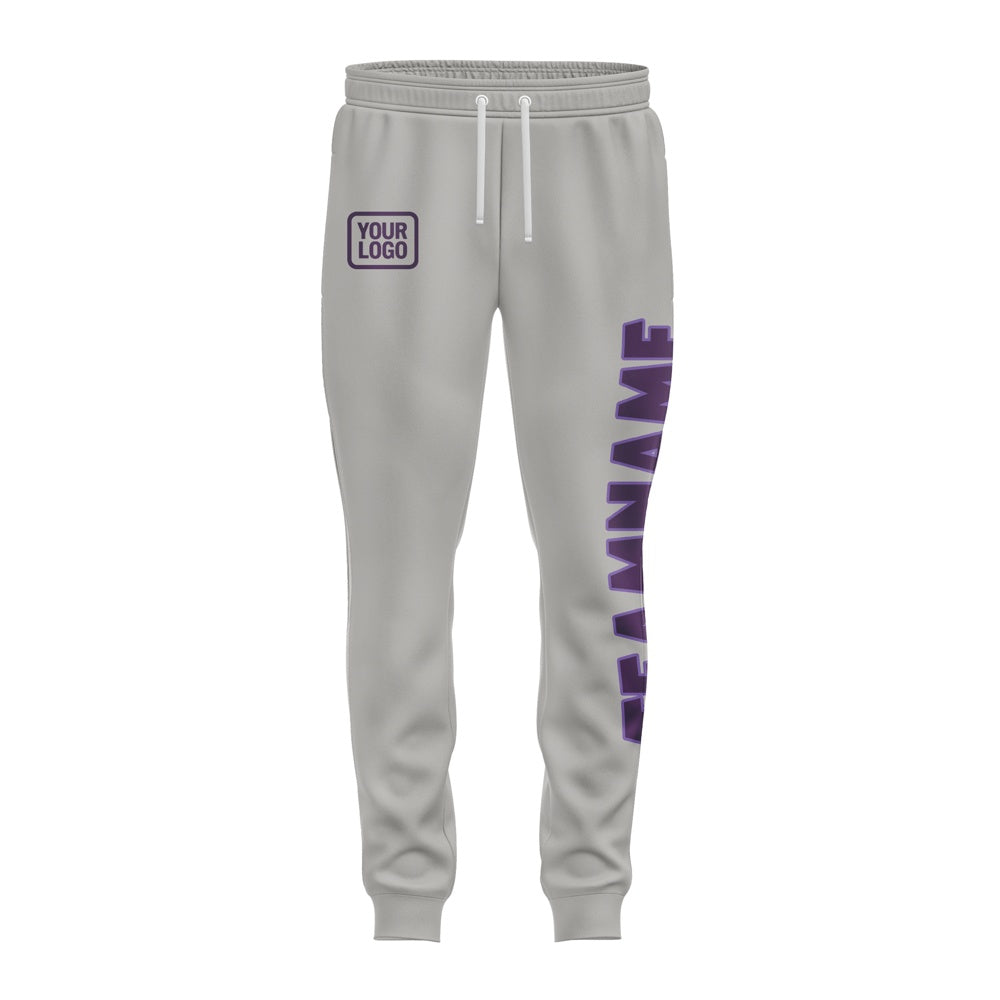 Custom Gray Purple Pants