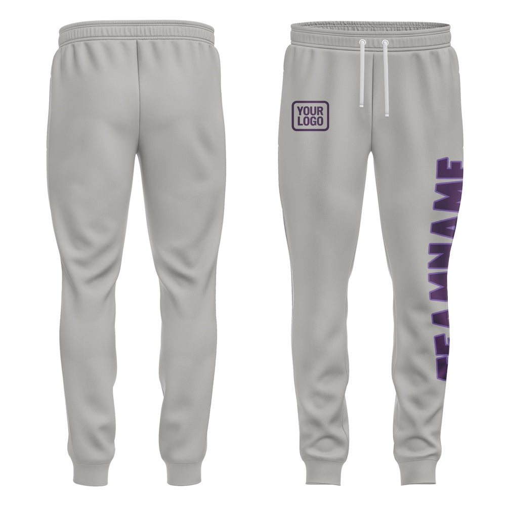 Custom Gray Purple Pants