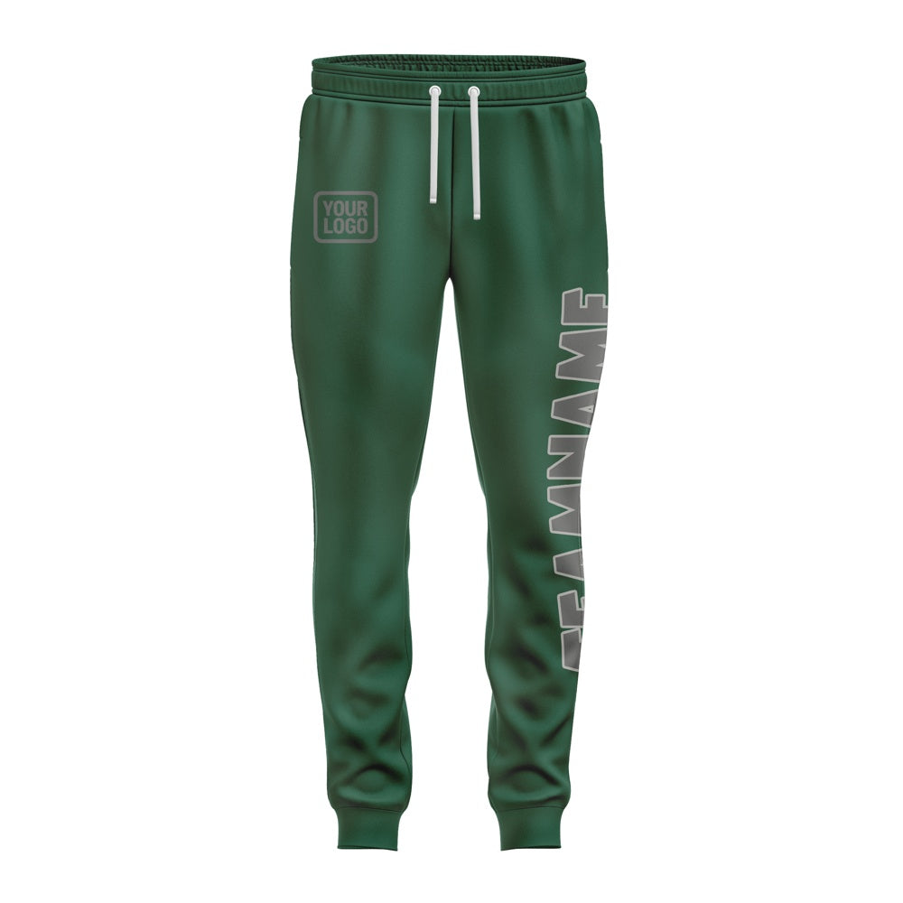 Custom Green Dark Grey Pants
