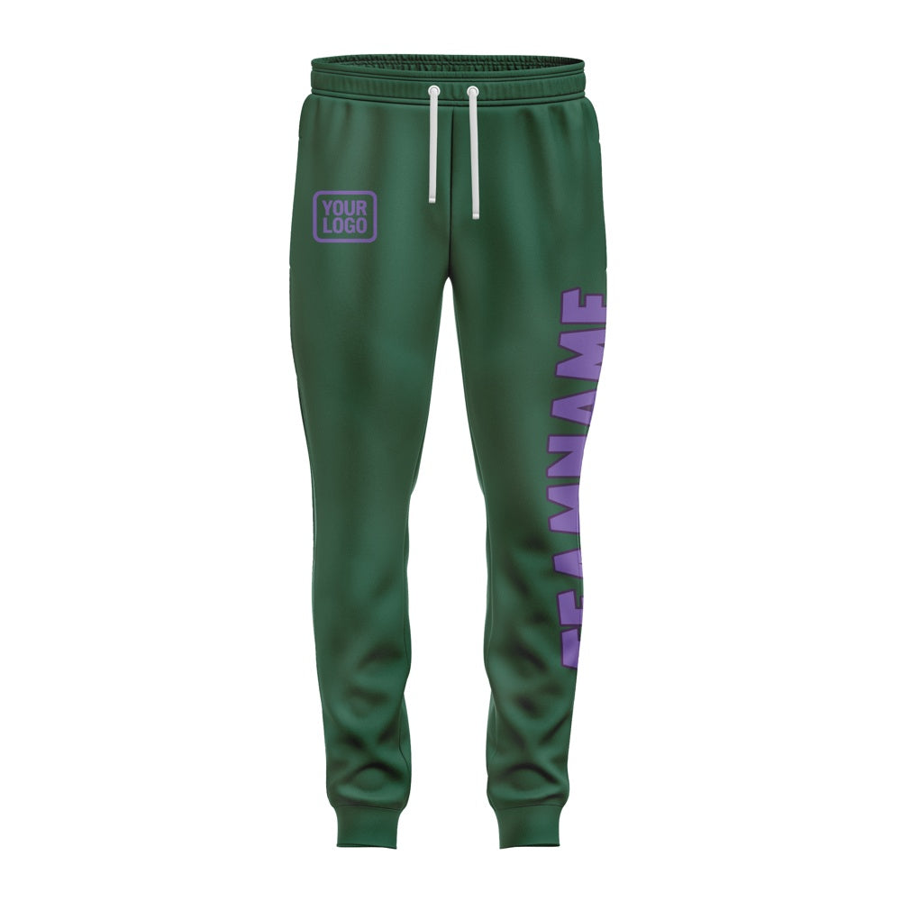 Custom Green Light Purple Pants