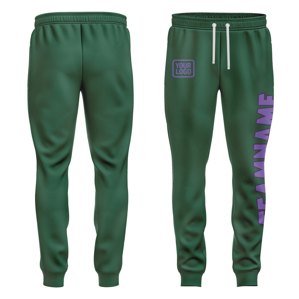 Custom Green Light Purple Pants